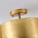 20 Inch Joyce 5-Light Vintage Golden Semi-Flush Mount Ceiling Light by Parrot Uncle