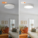 18 Inch White Modern Flush Mount LED Light