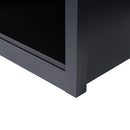 66" Modern LED TV Stand Entertainment Center with Glass Shelves for Living Room