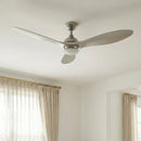 56" Bernardino Indoor Brushed Nickel Downrod Mount Chandelier Ceiling Fan with Light Kit And Remote Control by ParrotUncle