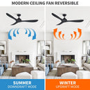 56" Eon Modern Reversible Ceiling Fan with Remote Control
