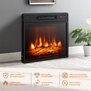 Modern 66" LED TV Stand with 23" Insert Electric Fireplace for Living Room