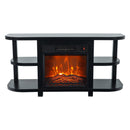 Decorative Modern 48" TV Stand with 18" Insert Electric Fireplace
