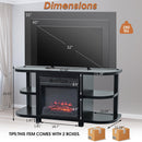 Decorative Modern 48" TV Stand with 18" Insert Electric Fireplace