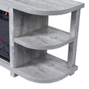 Decorative Modern 48" TV Stand with 18" Insert Electric Fireplace