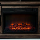 68" Farmhouse TV Stand with 23" Insert Opening Electric Fireplace