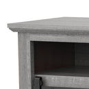 68" Farmhouse TV Stand with 23" Insert Opening Electric Fireplace