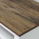 68" Farmhouse TV Stand with 23" Insert Opening Electric Fireplace