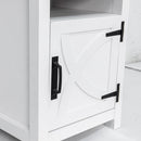 18" Solid Wood Farmhouse Nightstand for Bedroom in Brown or Grey or White