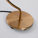 1-Light Golden Modern Table Lamp with Crystal Shade