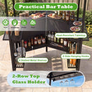 Grill Gazebo with Shelves, Hooks & Double Roof Canopy by LJGDeals