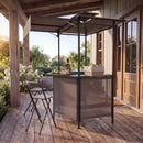 Grill Gazebo with Shelves, Hooks & Double Roof Canopy by LJGDeals