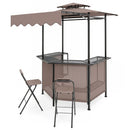 Grill Gazebo with Shelves, Hooks & Double Roof Canopy by DirectDeals