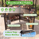 Grill Gazebo with Shelves, Hooks & Double Roof Canopy by DirectDeals