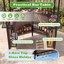 Grill Gazebo with Shelves, Hooks & Double Roof Canopy by LJGDeals
