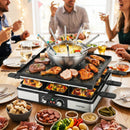 BBQ Grill with Fondue Pot Set for 8 People by LJGDeals