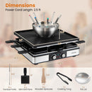 BBQ Grill with Fondue Pot Set for 8 People by LJGDeals