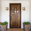 1-Light Modern Wooden Beads Wall Sconce Lighting