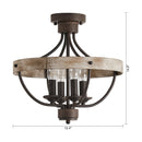 4-Light Industrial Ceiling Light