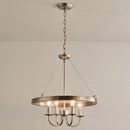 4-Light Iron Modern Island Pendant Lighting with Acrylic Lens