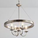 4-Light Iron Modern Island Pendant Lighting with Acrylic Lens