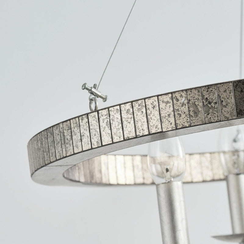 4-Light Iron Modern Island Pendant Lighting with Acrylic Lens