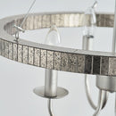 4-Light Iron Modern Island Pendant Lighting with Acrylic Lens