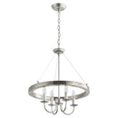 4-Light Iron Modern Island Pendant Lighting with Acrylic Lens