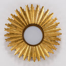 Golden Sunburst Flush Mount LED Lighting