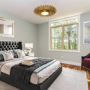 Golden Sunburst Flush Mount LED Lighting