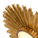 Golden Sunburst Flush Mount LED Lighting