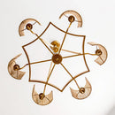 6-Light Farmhouse Bedroom Island Pendant Lighting