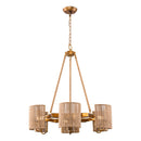 6-Light Farmhouse Bedroom Island Pendant Lighting