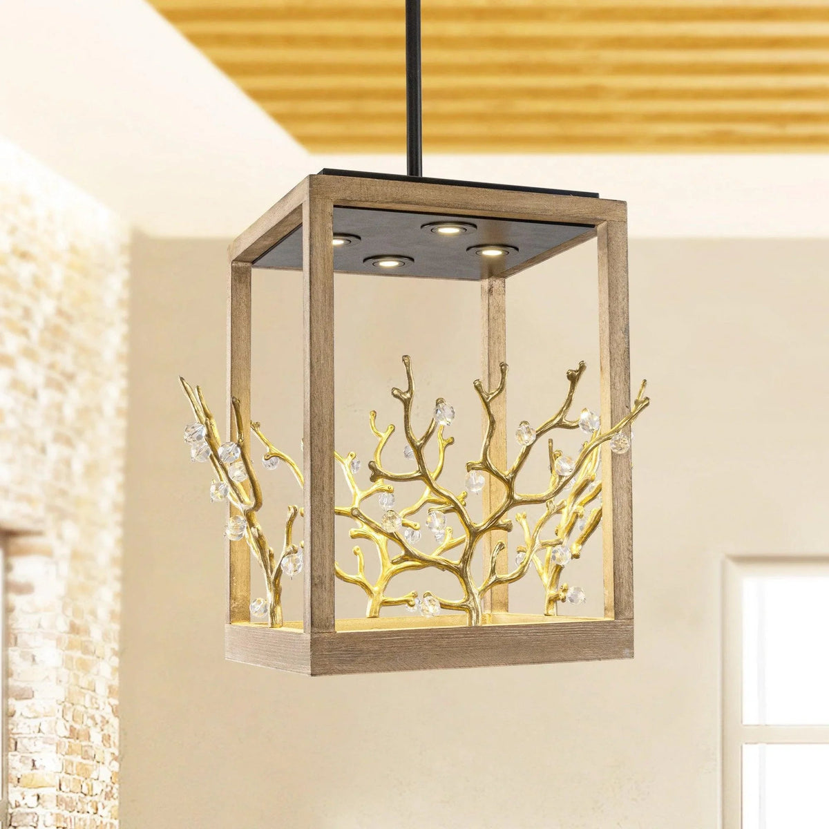 4-Light Modern Branches Island Pendant Lighting, photo 7 of 12