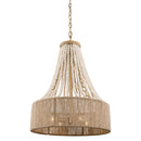 4-Light Golden Farmhouse Dry Rated Chandelier