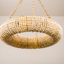 Farmhouse 6-Light Antique Golden Flush Mount Lighting