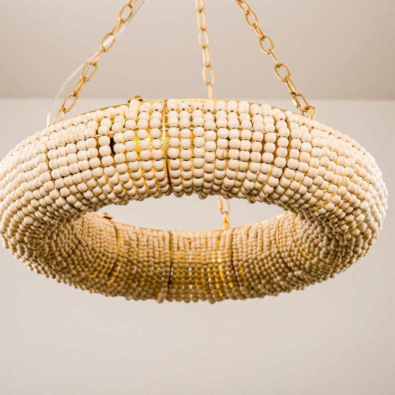 Farmhouse 6-Light Antique Golden Flush Mount Lighting