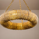 Farmhouse 6-Light Antique Golden Flush Mount Lighting