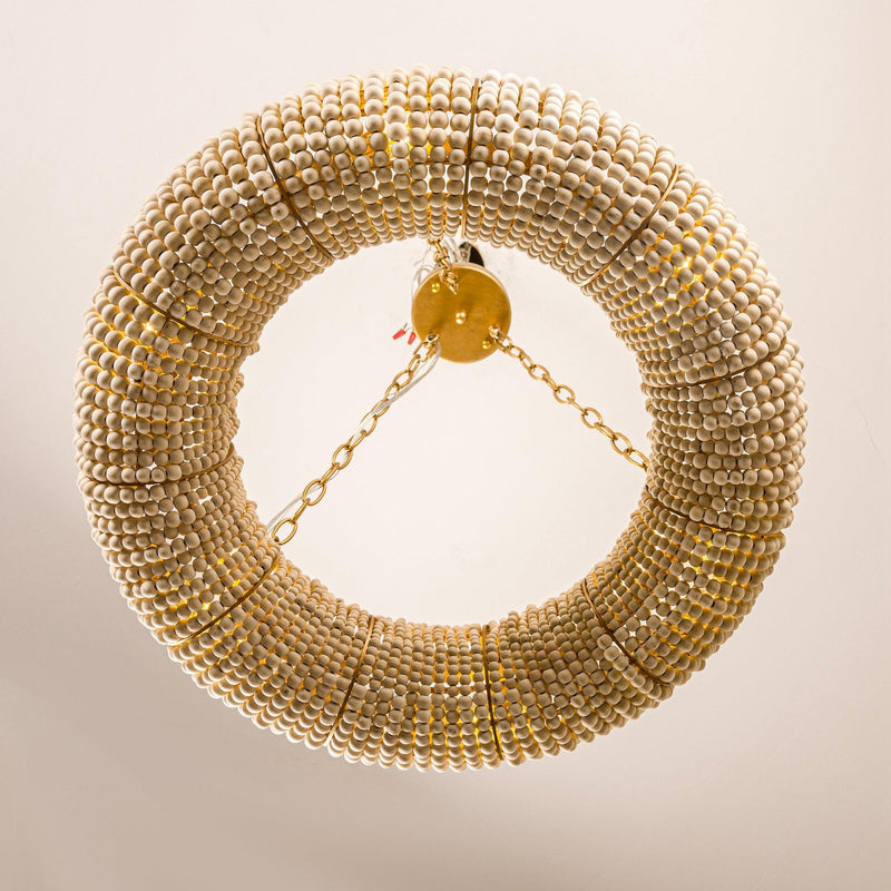 Farmhouse 6-Light Antique Golden Flush Mount Lighting