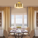 Golden Modern Semi Flush 3-Light Ceiling Lighting