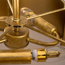 Golden Modern Semi Flush 3-Light Ceiling Lighting