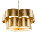 Golden 5-Light Iron Dry Rated Island Pendant Lighting