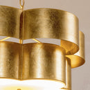Golden 5-Light Iron Dry Rated Island Pendant Lighting