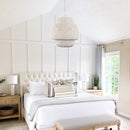 Rustic 3-Light White Dry Rated Farmhouse Island Pendant Hanging Light