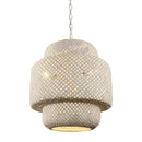 Rustic 3-Light White Dry Rated Farmhouse Island Pendant Hanging Light