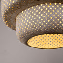 Rustic 3-Light White Dry Rated Farmhouse Island Pendant Hanging Light