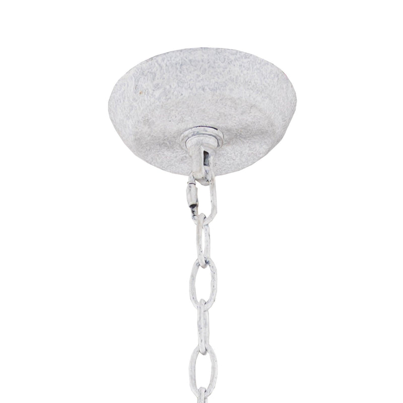 Rustic 3-Light White Dry Rated Farmhouse Island Pendant Hanging Light