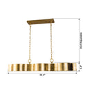 5-Light Golden Modern Dry Rated Island Pendant Lighitng