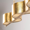 5-Light Golden Modern Dry Rated Island Pendant Lighitng