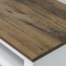 68" Farmhouse TV Stand with Double Sliding Barn Doors for Living Room